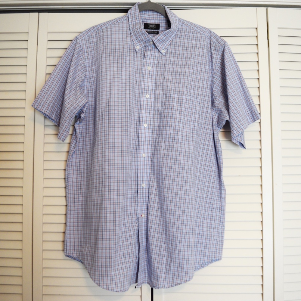 Berkley Jenson Mens Button Down Shirt Size‎ Large